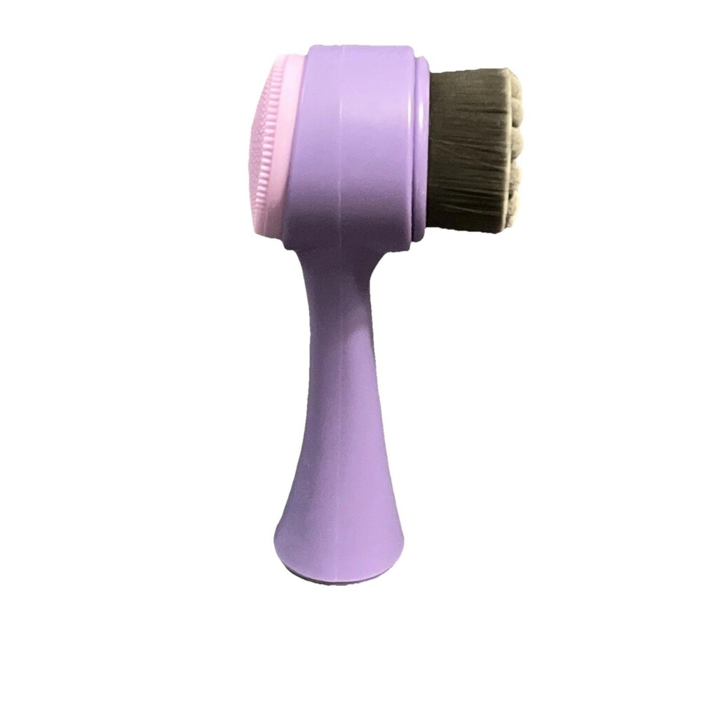NEW Charcoal Infused Facial Cleansing & Exfoliating 2-in-1 Brush, Purple